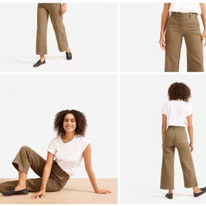 Black Everlane Wide Leg Crop Pant